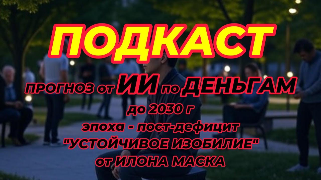 Что будет с Деньгами до 2030. Прогноз от ИИ. Эпоха - пост-дефицит (устойчивое изобилие)
