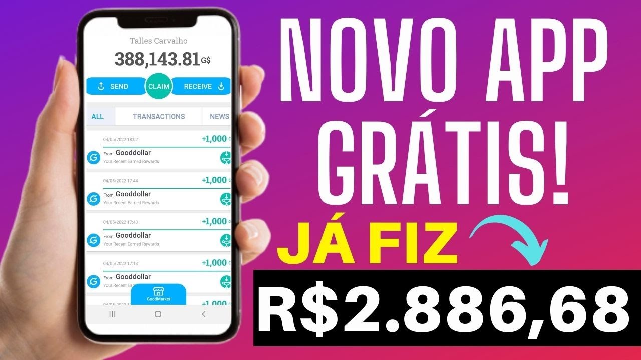 NOVO APP PAGOU NA HORA R$2.886,68 DE GRAÇA! MELHOR APP PARA GANHAR DINHEIRO