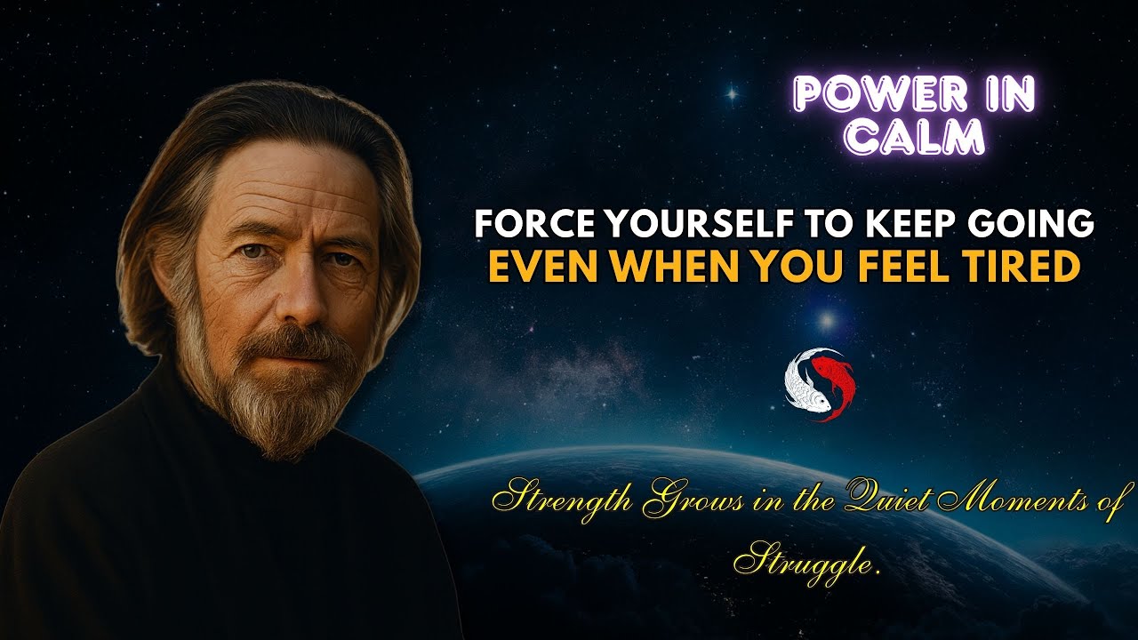 Force Yourself To Keep Going, Even When You Feel #alanwatts - YouTube