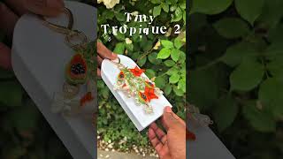 Tiny tropique 2 #argilepolymère #smallbusiness #shopify #porteclé #tropical #noixdecoco #mangue