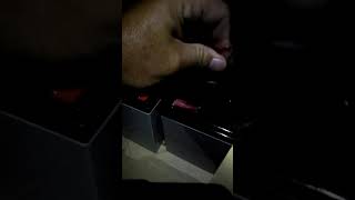 Testing batteries in cwsi wireless fire alarm system repeater in attic. It is darker video.