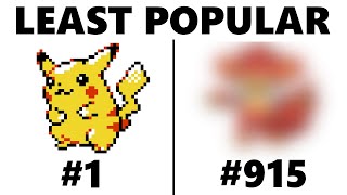 The least popular Pokémon in the world