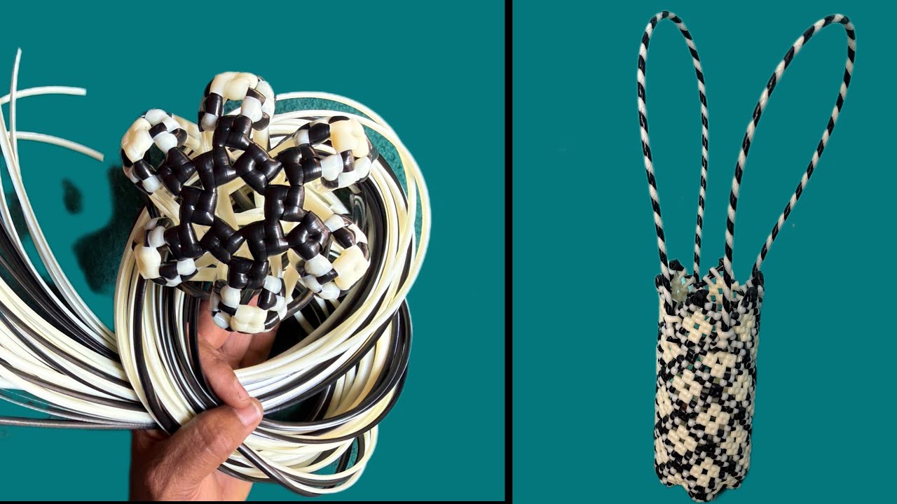 plastic Wire Bottle Hanger Making Tutorial | Plastic Wire Craft |Part 1