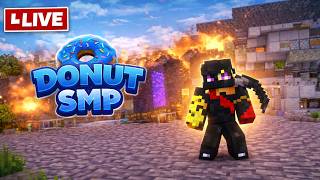 DONUT SMP LIVE 🔴 | Grinding, Raids &amp; OP Base Progress! | #minecraft #donutsmp