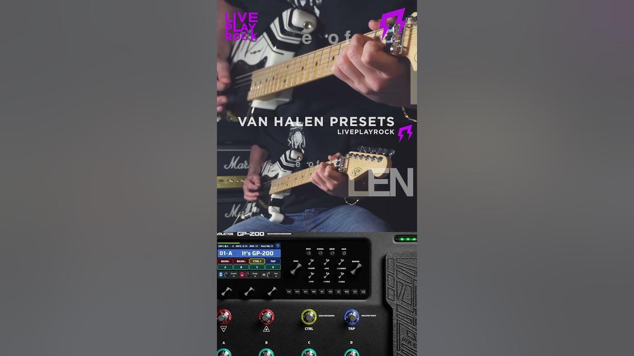 Valeton Gp-200 Van Halen guitar presets #valetongp200 #guitar #liveplayrock #preset #vanhalen