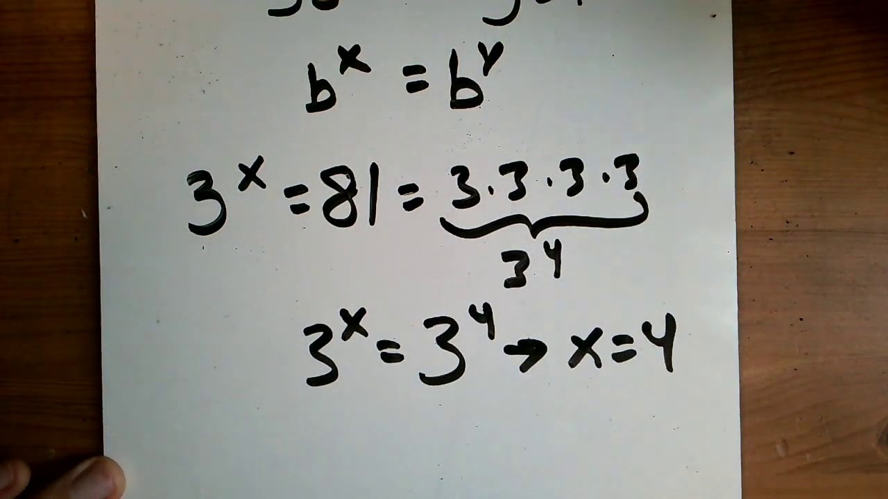Solving Logarithmic and Exponential Equations - YouTube