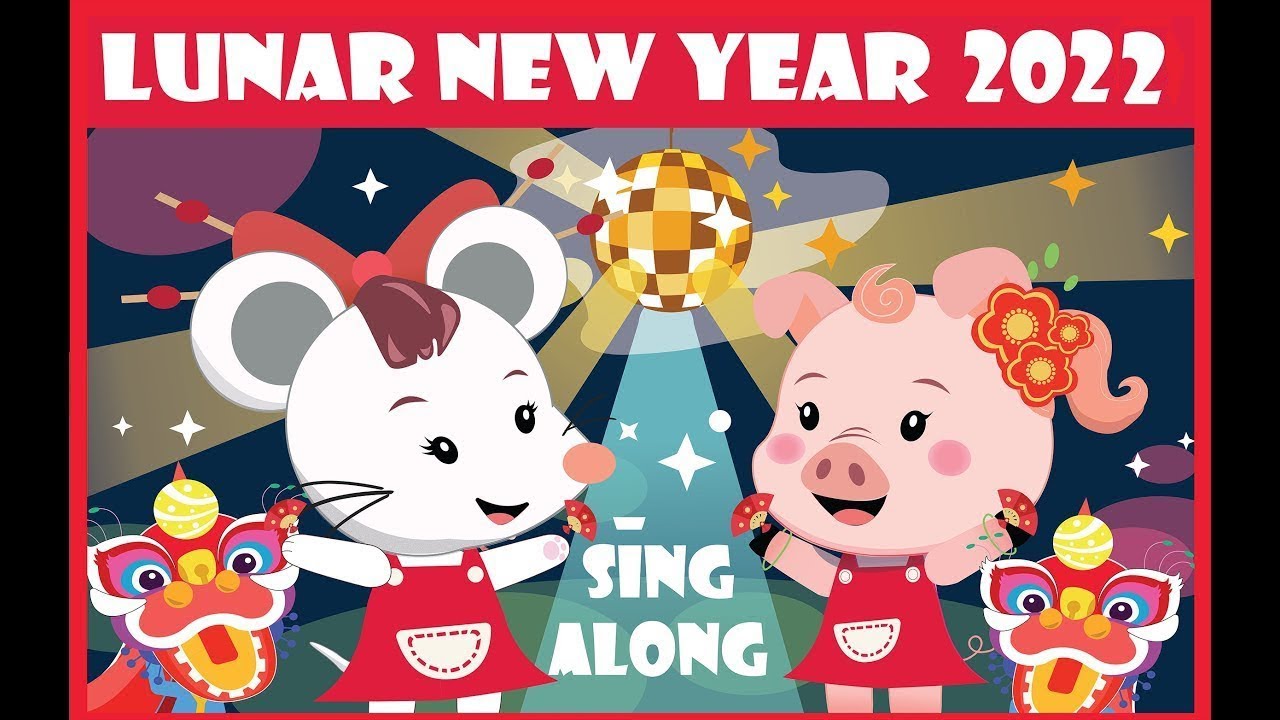 Lunar New Year Song For Kids 2020 Chinese New Year Celebration Sing Along With Pipi The Pig Youtube