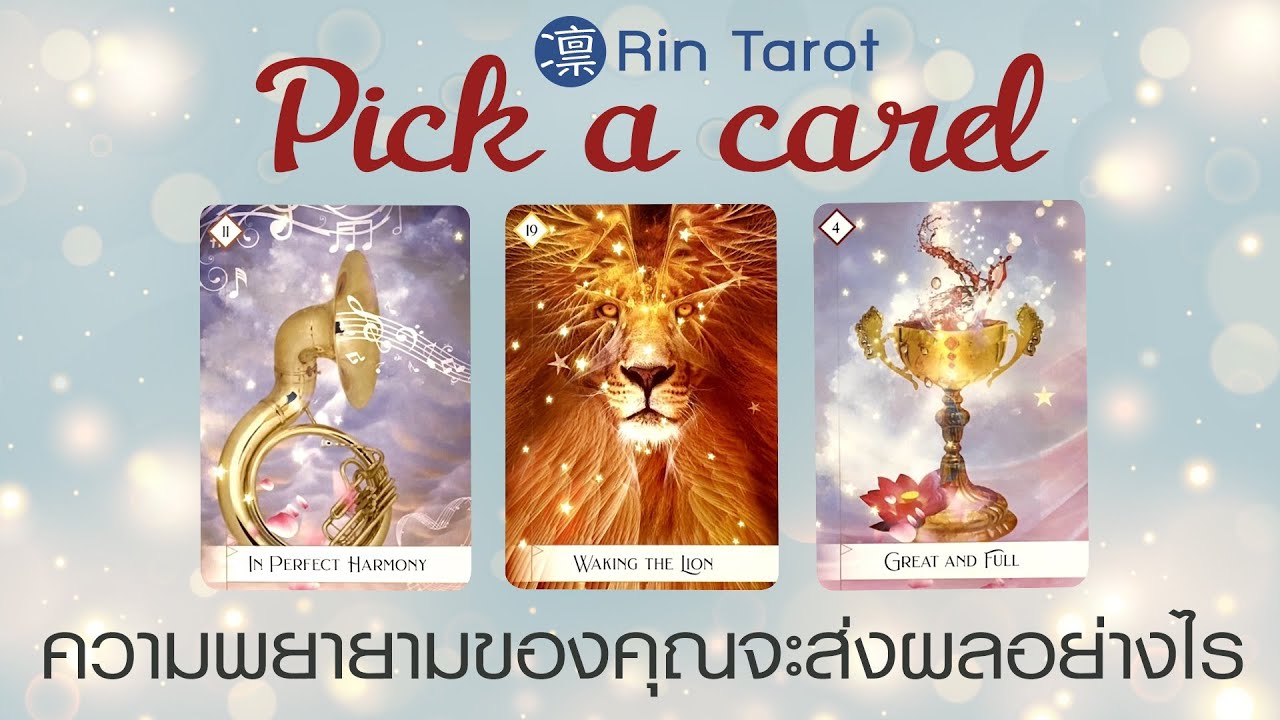 Pick a Card ความพยายามของคุณจะส่งผลอย่างไร การงาน การเรียน การพัฒนาตนเองใดๆ ในช่วง 12 เดือนข้างหน้า