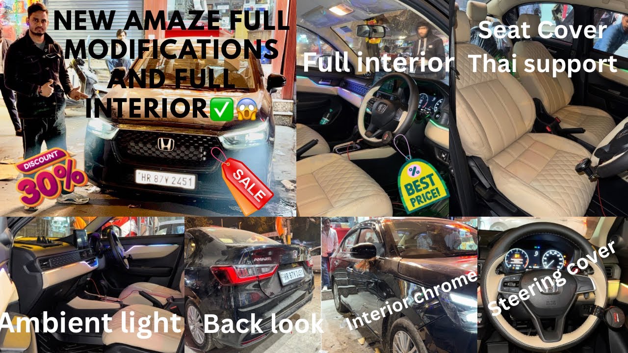 😱2025 NEW HONDA AMAZE MODIFIED✅HONDA AMAZE✅ACCESSORIES✅HONDAGENUINE ACCESSORIESNEW