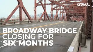 Portland's Broadway Bridge to close for 6 months for repairs