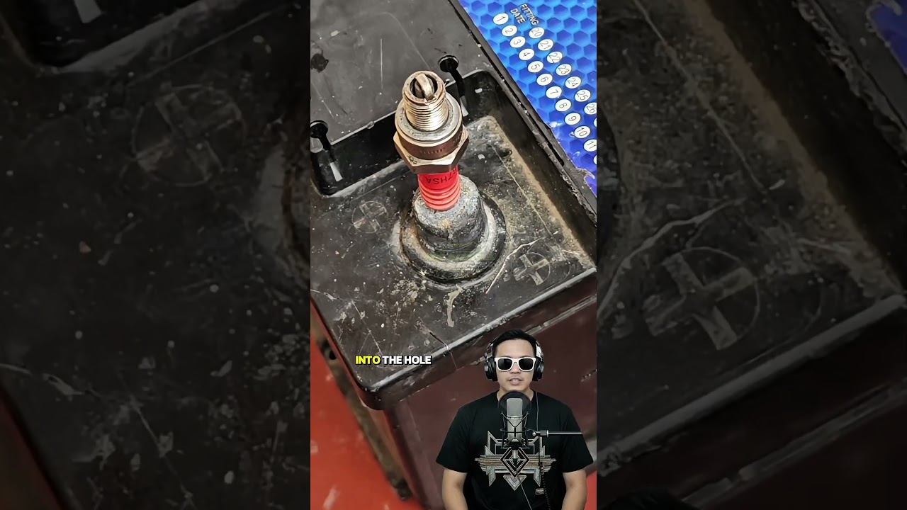 Creative way to replace a broken positive terminal of a car battery