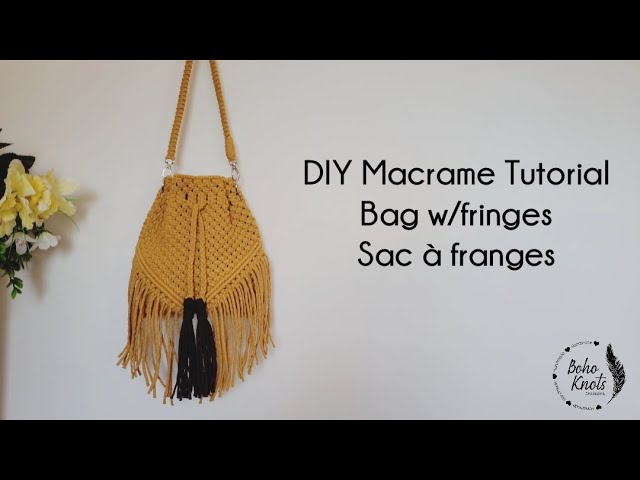 Tutoriel Sac à Main en Macramé - geochelone ELEGANS / La Tortue