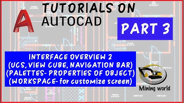 Part 3 | Interface Overview 2 (UCS, View cube, Navigation bar)| Tutorials on Autodesk AutoCAD 2020|
