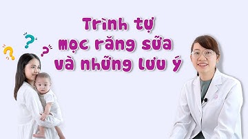 Trình tự mọc răng của bé
