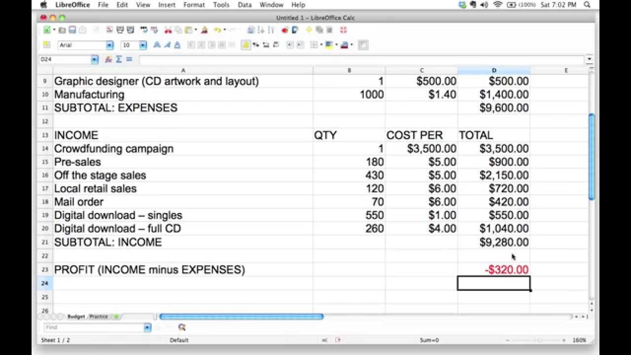 using spreadsheet formulas to figure out profit or loss in a budget excel app coop bank financial statements frs 102 illustrative 2019 kpmg