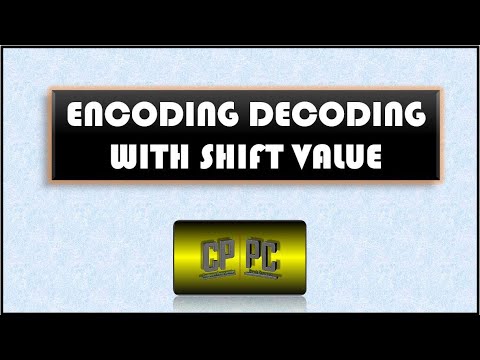 BlueJ | Encoding Decoding With Shift Value | Transistor World