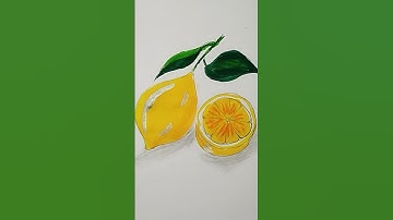 How to Draw a Lemon 🍋 | Easy Step-by-Step Drawing Tutorial for Beginners #drawing #shorts