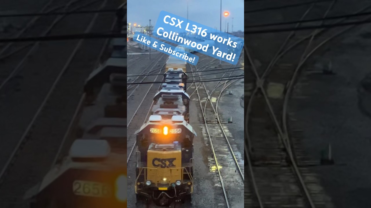 CSX Geeps work Collinwood Yard! 