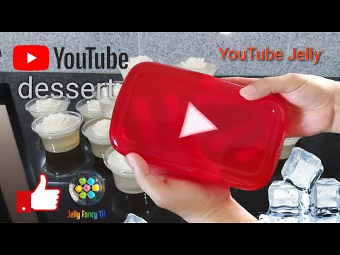 How to Make Youtube Logo, Youtube Subscribe | สอนทำโลโก้ยูทูป โลโก้สวยๆ วุ้นแฟนซี | Jelly Fancy TH