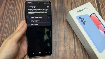 Samsung Galaxy A13: How to change the language? (also the local dialect)