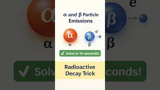 Radioactive decay trick#alpha vs beta#quick chemistry trick#particle emissions#apset#csirnet #neet 🕉