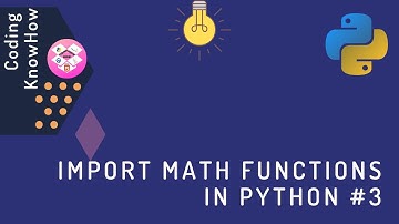 #3 Import Math Functions In Python | Math Modules | Python Tutorial For Beginners |