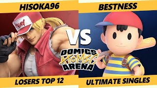 Domics Atomic Arena SSBU - ARM | BestNess (Ness) Vs. AnG | Hisoka96 (Mario, Terry) Ultimate Top 12