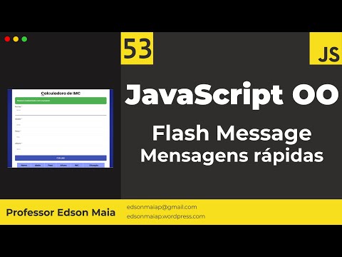 Curso de JS Aula 53 JS OO Flash Message