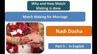 Nadi Dosha, (English) Match Making of Horoscope, Kundali Milan, Guna Milan Part 5 in English screenshot 3