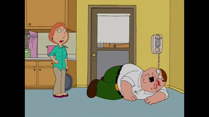 Family Guy - Lois hits peter in the face with a fr...