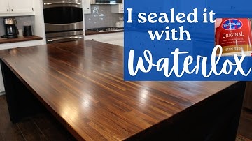 I sealed my Butcher Block Countertop using Waterlox.
