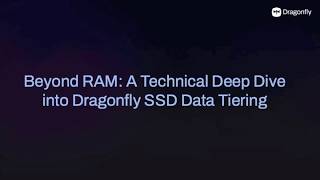 Beyond RAM  A Technical Deep Dive into Dragonfly SSD Data Tiering