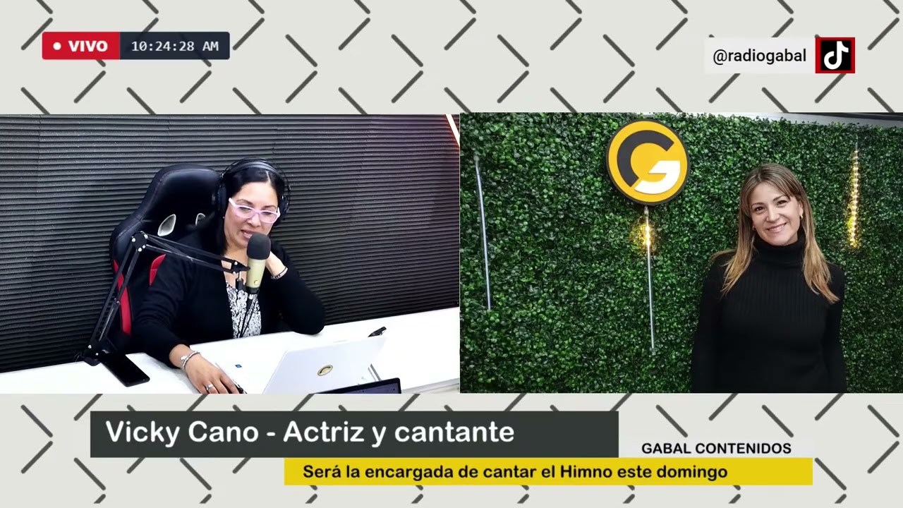 Entrevista: Vicky Cano - Actriz y cantante Será la encargada de cantar el Himno este domingo en el a