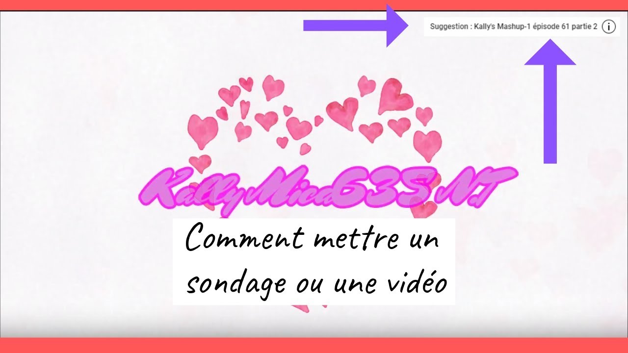 Tuto 1- Comment mettre un sondage ou une vidéo en haut à ...