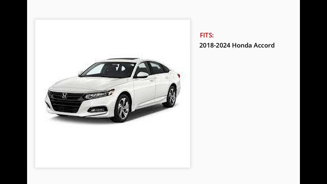 Genuine OEM Honda Accord 4-Door Side Window Visor Kit – 2018-2025 Sedan – Set Of 4
