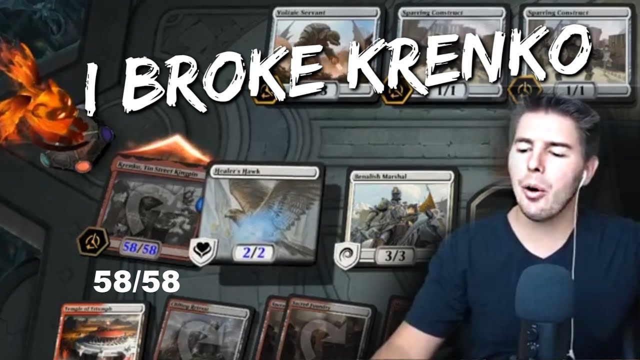 Krenko Broken Mtg Arena Boros Krenko Angelic Exaltation Deck Youtube