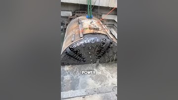 How tunnel boring machines build underground passageways #shorts