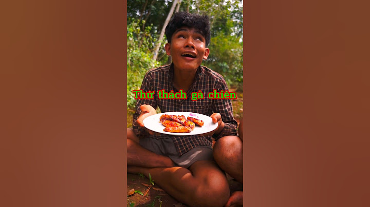 Thử thách ăn gà chiên trong rừng. #shorts #vlog