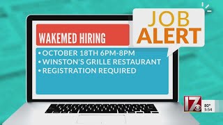 Wakemed Hospital hiring event on Oct. 18