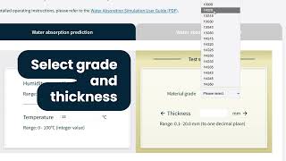 How to use water absorption simulation