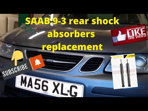 HOW TO DIY rear shock absorbers on SAAB 9-3
