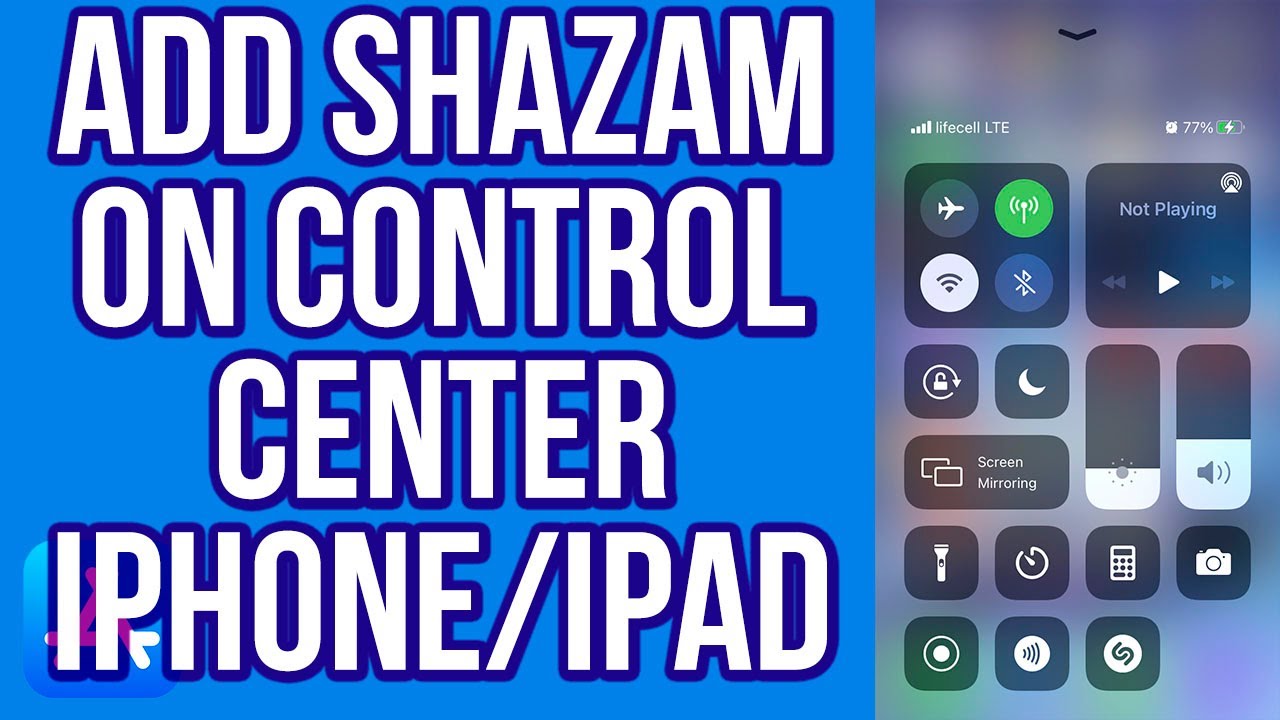 iPhone コントロールセンターに Shazam ボタンを追加する方法