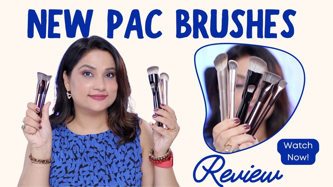 Are New PAC BRUSHES Worth the Hype ? ( PAC T-Series, S-Series, 4-in-1 Brush Review) | Monica India