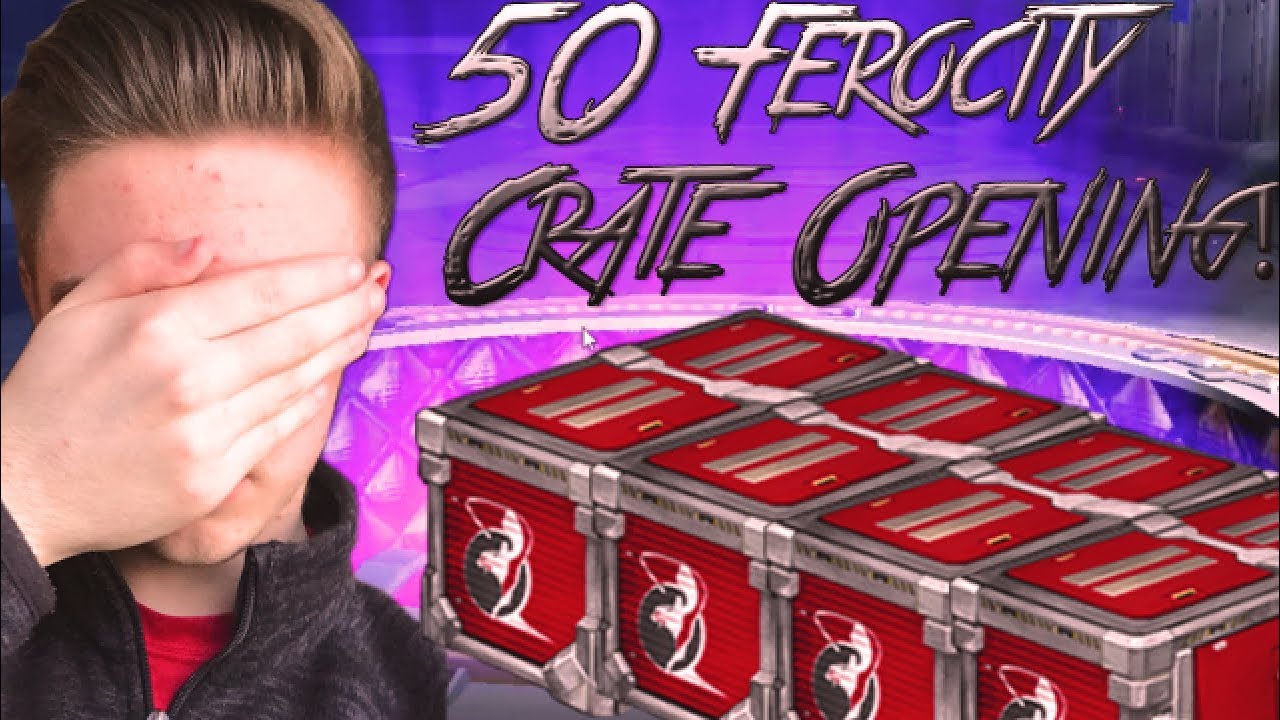 50 FEROCITY CRATE OPENING! (Highlights only!) | Rocket League | INSANE NO LOOK CRATE!