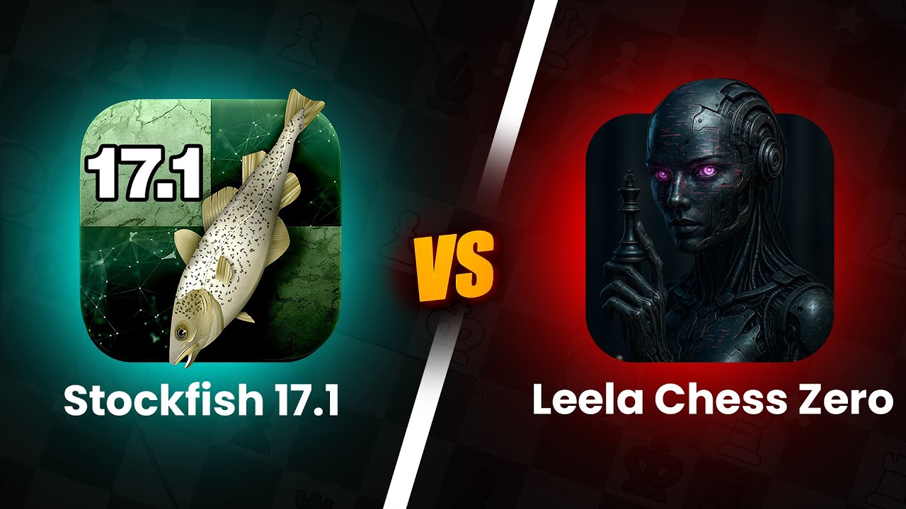 Leela Chess Zero vs Stockfish 17.1🔥🔥