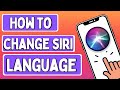 How To Change Siri Language