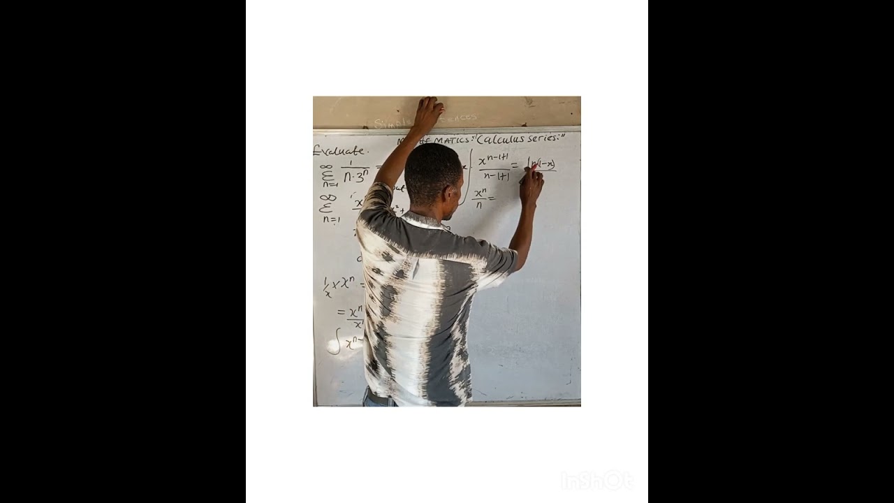 Bello The Maths Doctor( calculus involving sum to infinity of geometric progression( G.P)