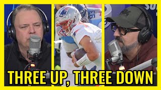 Three Up, Three Down following Patriots 31-13 win over the Titans