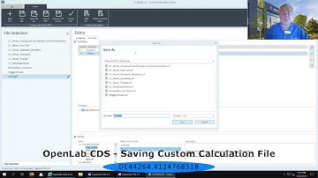 OpenLab CDS   Saving a Custom Calculation File   DE44264 4124768518