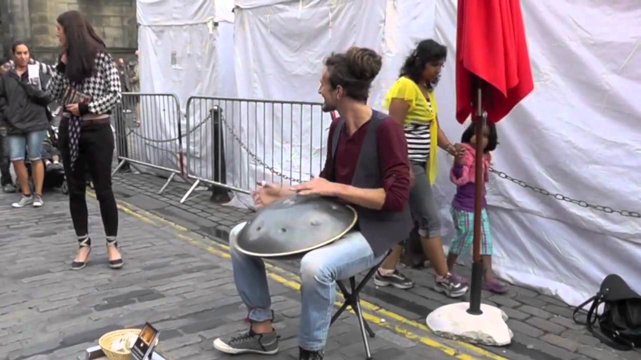 Daniel Waples Hang Drum on the Royal Mile Edinburgh Fringe 2012 YouTube